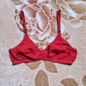 Red Cotton Bra❤️