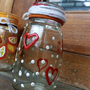 Handmade Glass Jar Decor Item