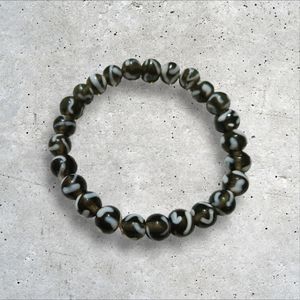 2pcs Set Lampwork Beaded bracelets Shade of Gray