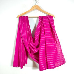 Pink With Silver Lines Dupattas (Women's)