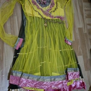 Party Wear Anarkali Suit With Dupat