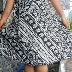 Drap Midi Skirt