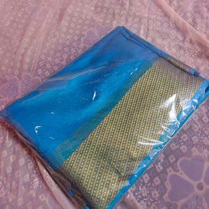 Unused Soft Blue Saree (Women's)