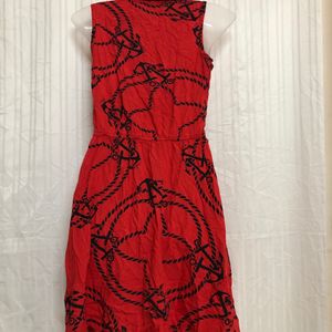 Tommy Hilfiger Red Sleeveless Dress