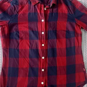 Levis Red n Navy Blue Casual Shirt