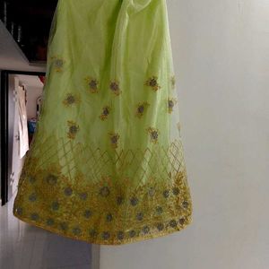 Beautiful Pista Green Lahenga