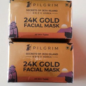 Combo Of 2  Pilgrim Gold Facial Mask