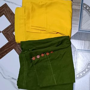 Ankle Pants For Kurti Combo Of 2 Pant
