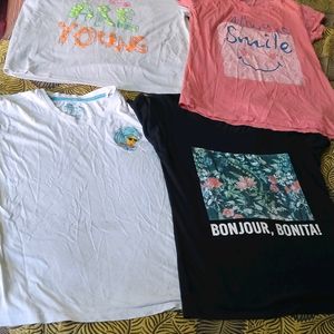 4 Tshirt For Girls N Women