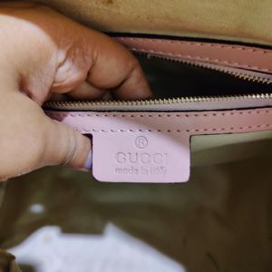 Auth Gucci Beige Canvas And Leather Web Boston Bag