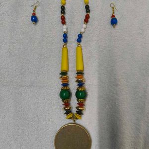 Heavy Traditional Neck Piece With Earring Set