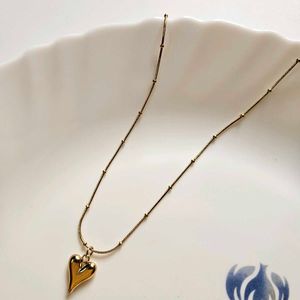 Trending Gold Heart Necklace Anti Tarnish