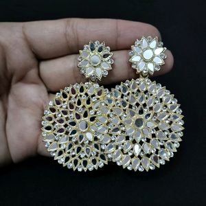 Mirror Work Jhumka