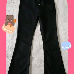 Black Bell Bottom Jeans