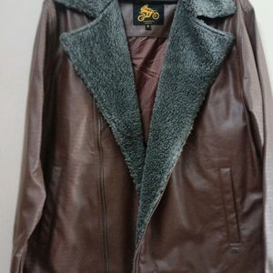 Roadster Men Brown Faux Leather Jacket