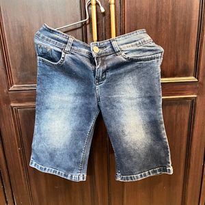 Denim 3/4th Shorts