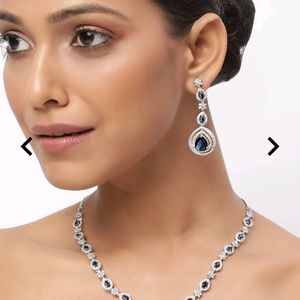 AD - Studded Necklace and Earring Set