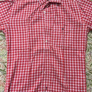 Red Coloured Checked Shirt