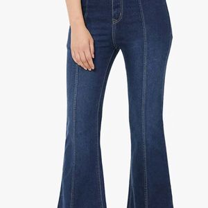 Bootcut/Bellbottom Dark Blue Jeans(Women)