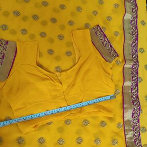 Yellow Coloured Saree