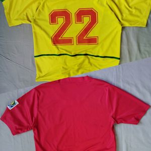 Two T Shirts Red And Yellow