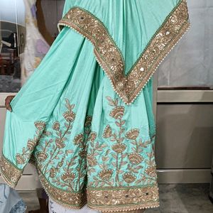 Heavy Green Saree