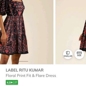 Fix Price Label Ritu Kumar Velvet Dress