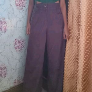 Purple Flared Pants