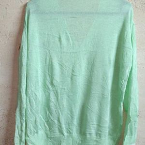 Women's Fashion Top Cardigan Green