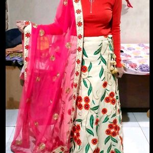 Heavy Lengha Choli With Dupatta