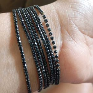 Beautiful Black Shimmery Bracelets