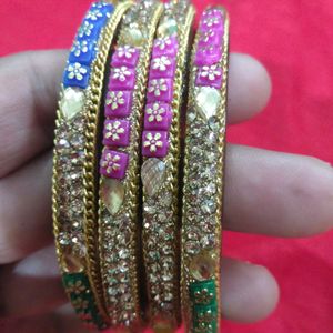 Beautiful Multi Colour Glass Bangles