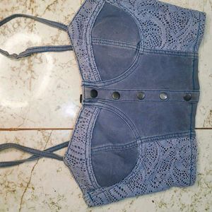 Denim Crop Top