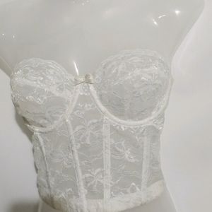 BEAUTIFUL WHITE NET PRINCESS CORSET