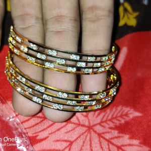 Yusell Golden Bangles For Women And Girls|| Stylis