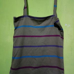 Sleeveless Winter Strip, Tops