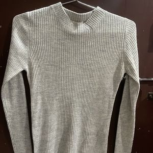 Grey Coloured Sweater Shirt
