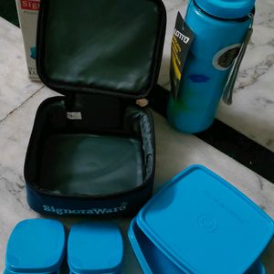 Combo Of Signoware Lunch Box & LOTTO water Bottle