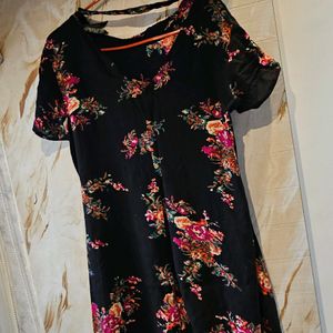 Here&Now Black A Line Dress