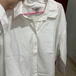 H&M White Oversized Shirt