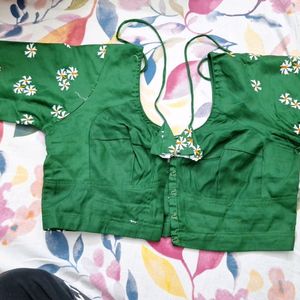 Bottle Green Blouse