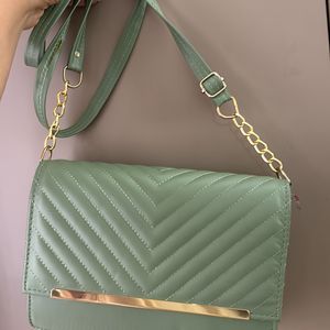 Olive Green Beautiful Sling Bag