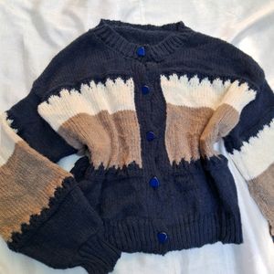 Knitted Printerest Aesthetic Sweater