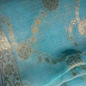 Sky Blue Silk Saree💙