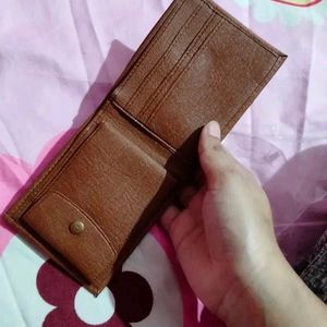Mens Tan Color Synthetic Leather Wallet