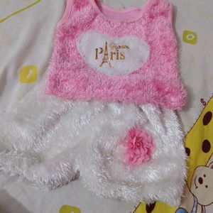 Beautiful Pink Colour Baby Girl Suit