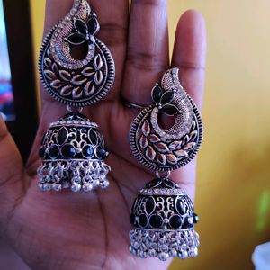 Beautiful Silver And Golden 💖 Earrings 😍