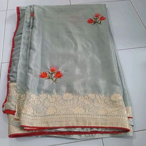 Saree With Stitched Blouse