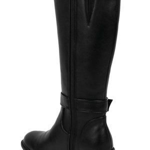 ELLE Visit Store Black Women Zip Casual Boots