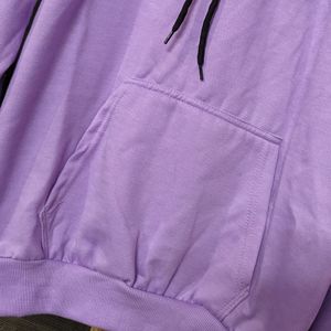 Lavender Fleece Hoodie (Size : S)